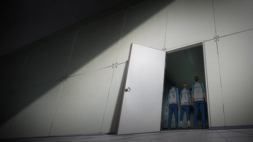 The imagery is full of walls. Haruka's own personal wall and also maybe how communication between him and his friends had encountered a wall.